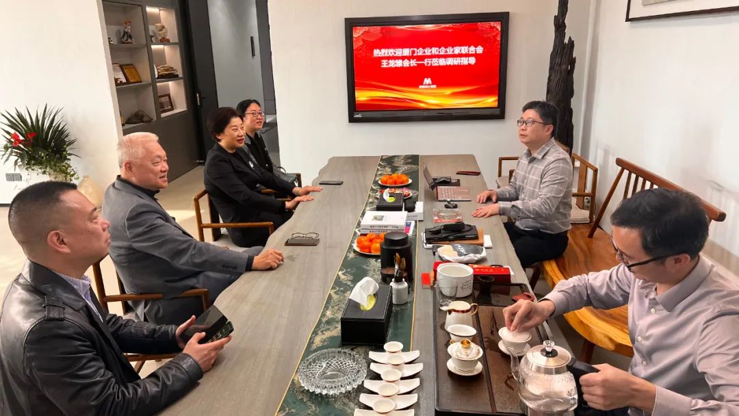 厦门企业和企业家结合会王龙雏会长一行光临97国际调研领导
